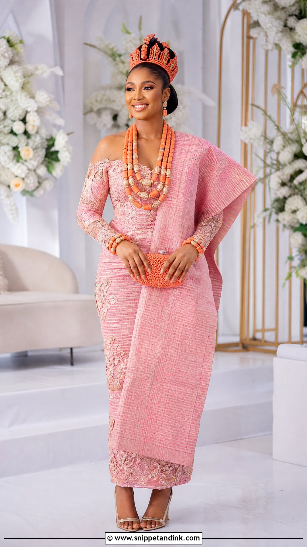 Edo Bride Pink Traditional Outfit - Snippet and Ink - 25 Edo Bride Outfit Ideas