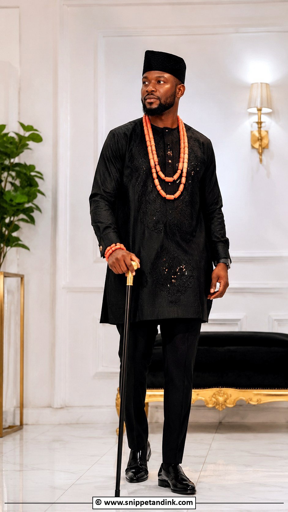 Edo Groom Black Traditional Outfit - Snippet and Ink - 30 Edo Traditional Wedding Attire Ideas