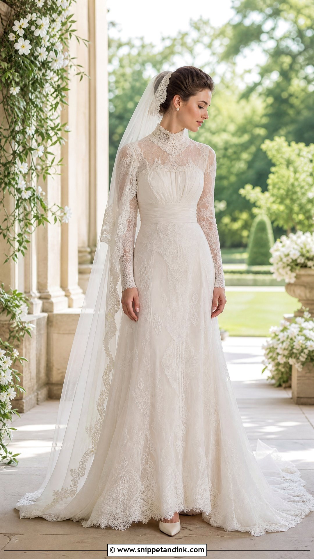 Edwardian Lace Wedding Dress - Snippet and Ink - 25 Antique Wedding Dress Ideas