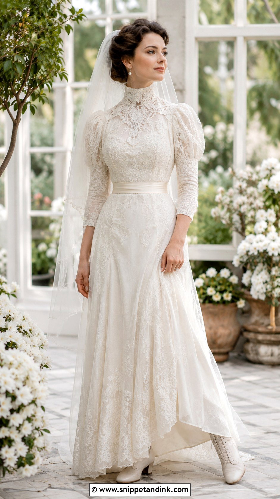 Edwardian Lace Wedding Dress - Snippet and Ink - 20 Elegant Vintage Wedding Dress Ideas