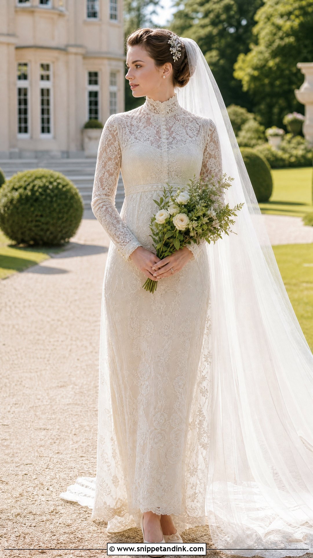 Edwardian Lace Wedding Dress With Long Sleeves - Snippet and Ink - 20 Vintage Lace Wedding Dress with Sleeves