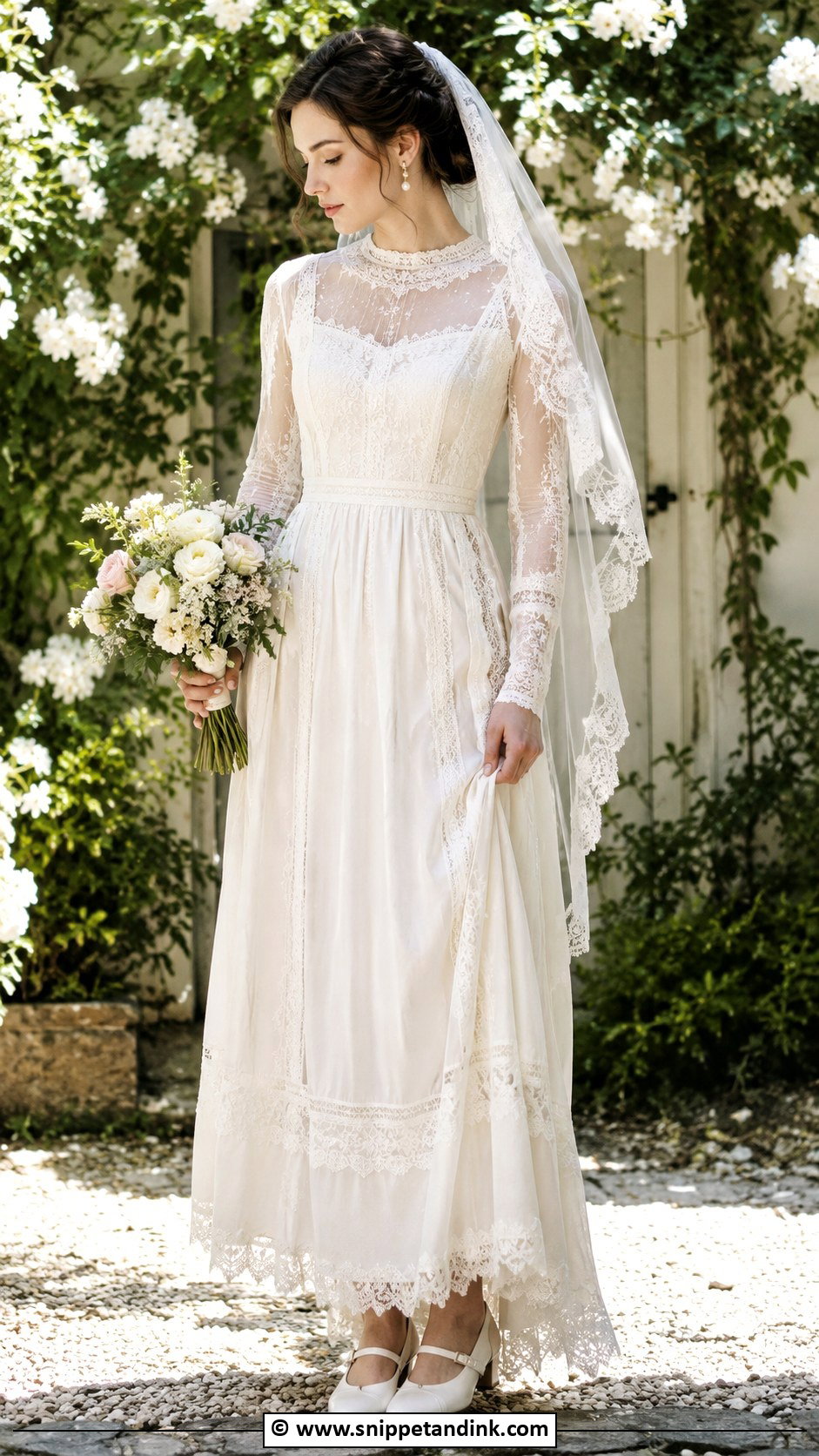 Edwardian Lace Wedding Dress - Snippet and Ink - 30 Vintage Wedding Dress Ideas