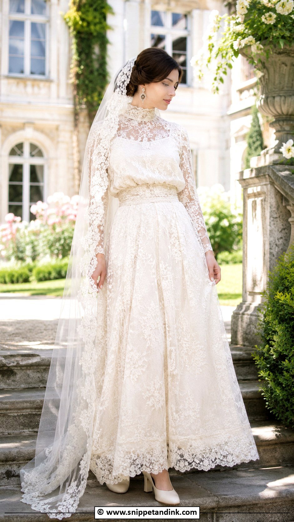 Edwardian Lace Wedding Gown - Snippet and Ink - 25 Vintage Wedding Gowns
