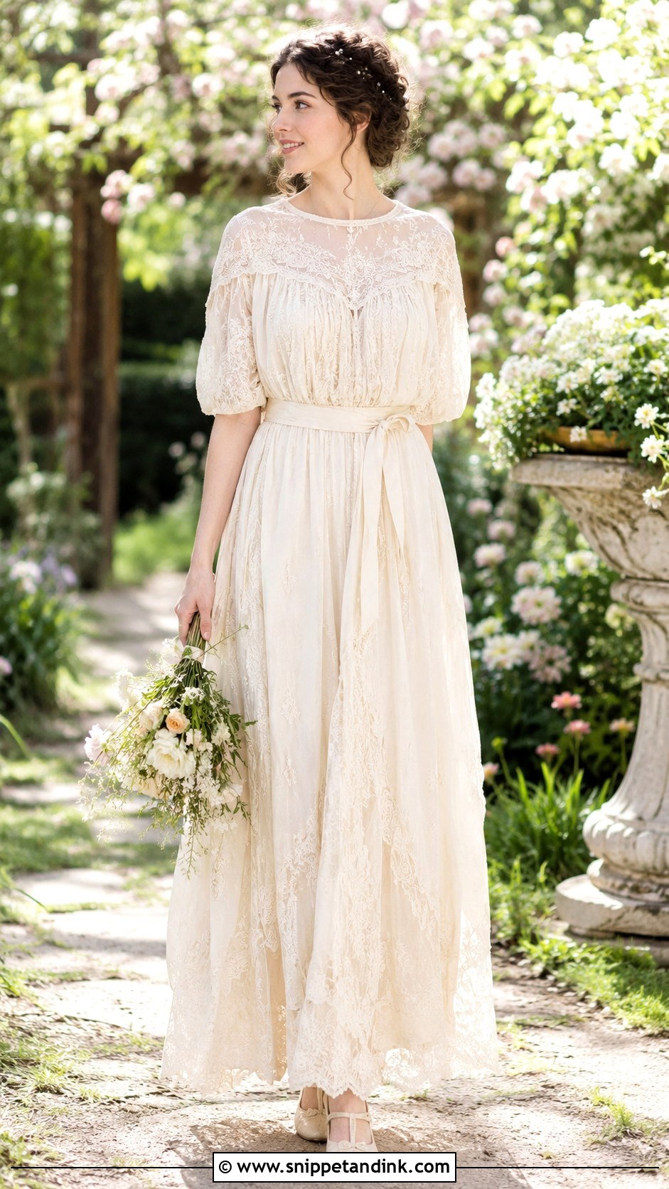 Edwardian Tea Gown Wedding Dress - Snippet and Ink - 25 Edwardian Wedding Dress Ideas