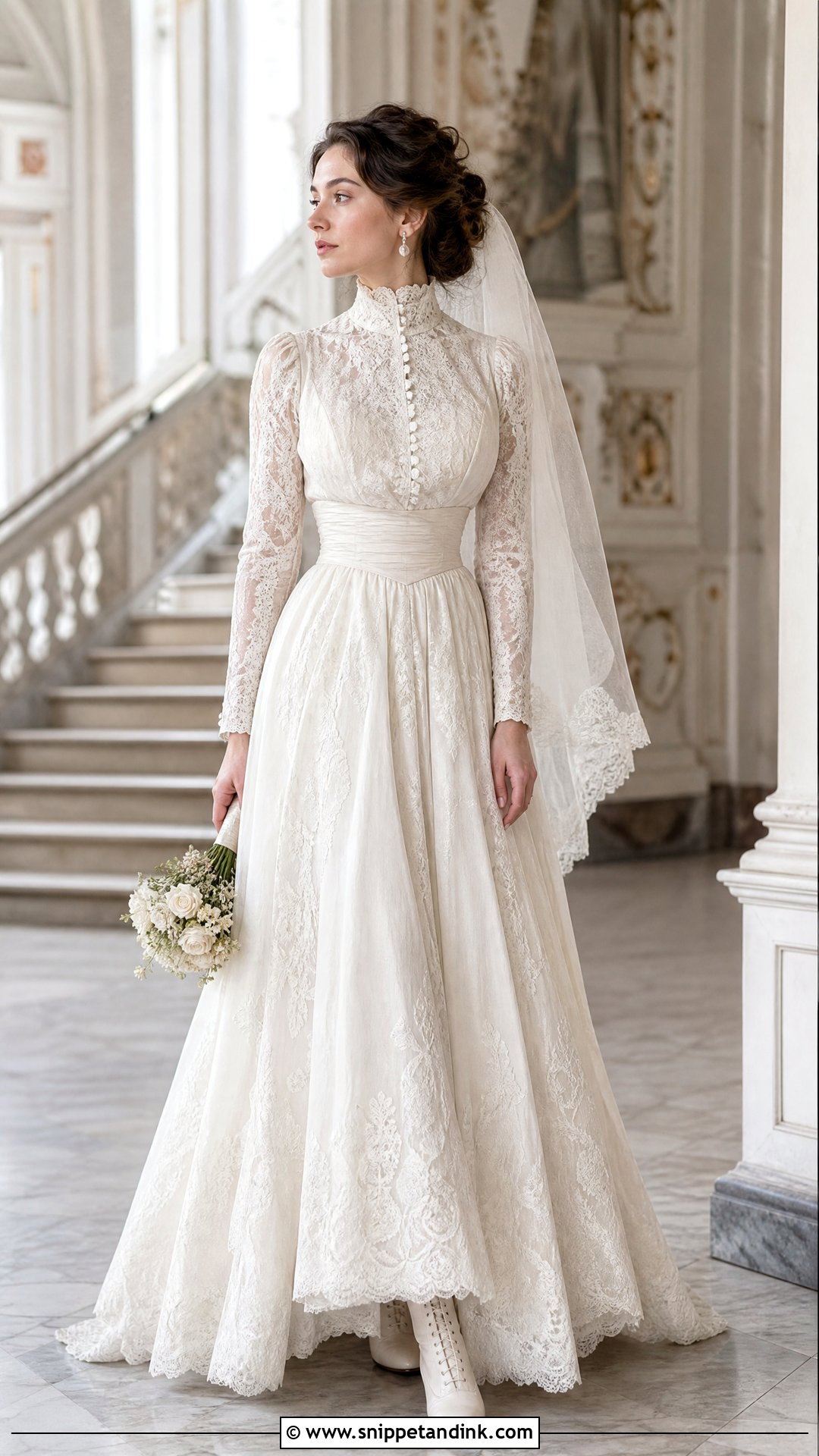 Edwardian Vintage Bride Outfit - Snippet and Ink - 20 Vintage Brides Ideas