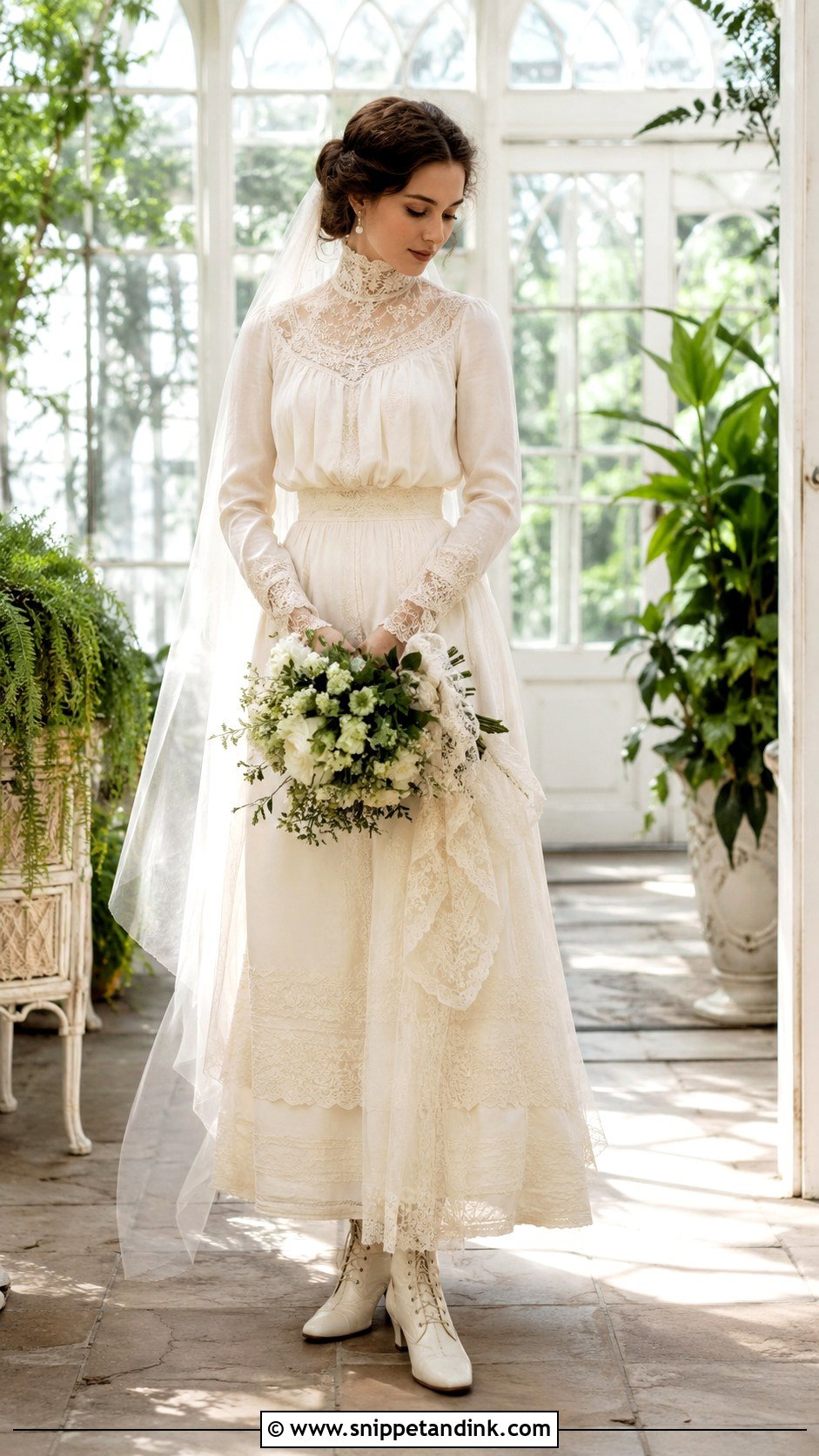 Edwardian Wedding Dress - Snippet and Ink - 25 Historical Wedding Dresses
