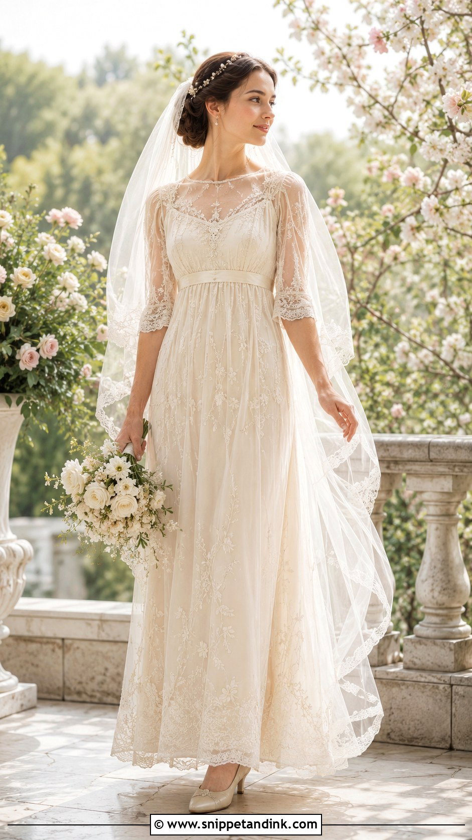 Edwardian Wedding Dress - Snippet and Ink - 25 Modern Vintage Wedding Dress Ideas