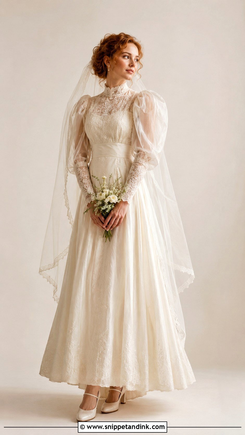 Edwardian Wedding Dress With Puff Sleeves - Snippet and Ink - 25 Edwardian Wedding Dress Ideas