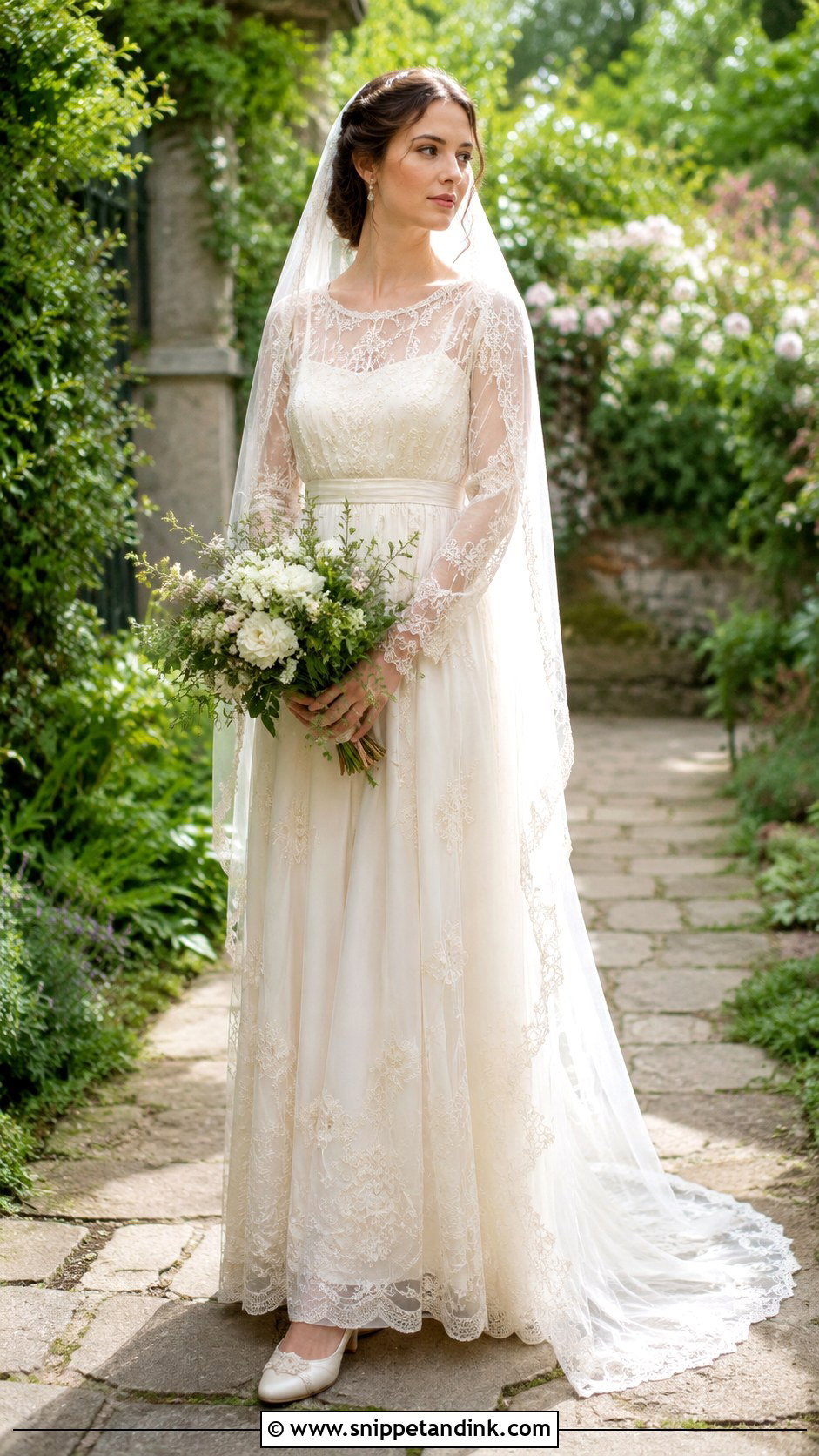 Edwardian Wedding Dress - Snippet and Ink - 30 Vintage Inspired Wedding Dresses