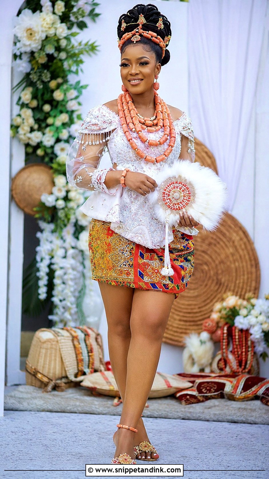 Efik Ofod Ukod Anwang Bridal Outfit - Snippet and Ink - 20 Bridal Traditional Dresses Nigeria