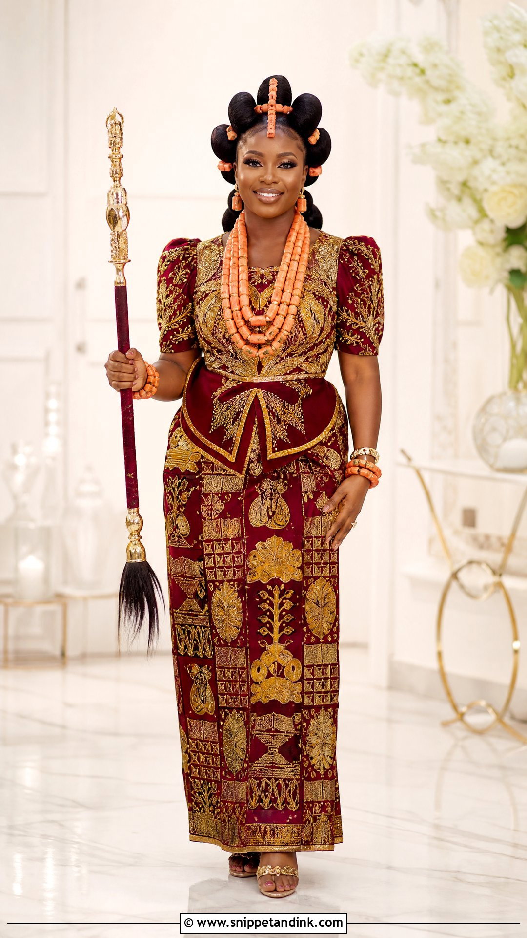 Efik Ofod Ukod Anwang Wedding Outfit - Snippet and Ink - 20 Nigerian Wedding Outfits