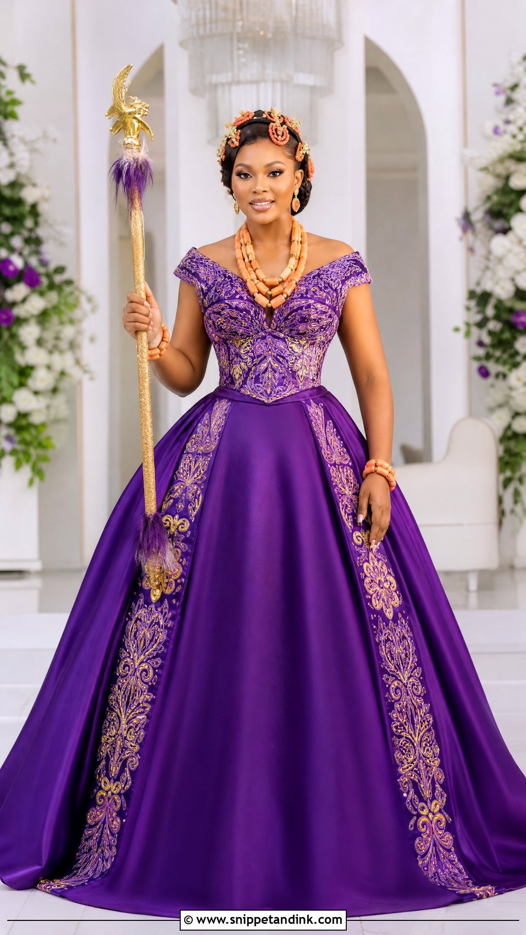 Efik Onyonyo Wedding Outfit - Snippet and Ink - 20 Nigerian Wedding Outfits