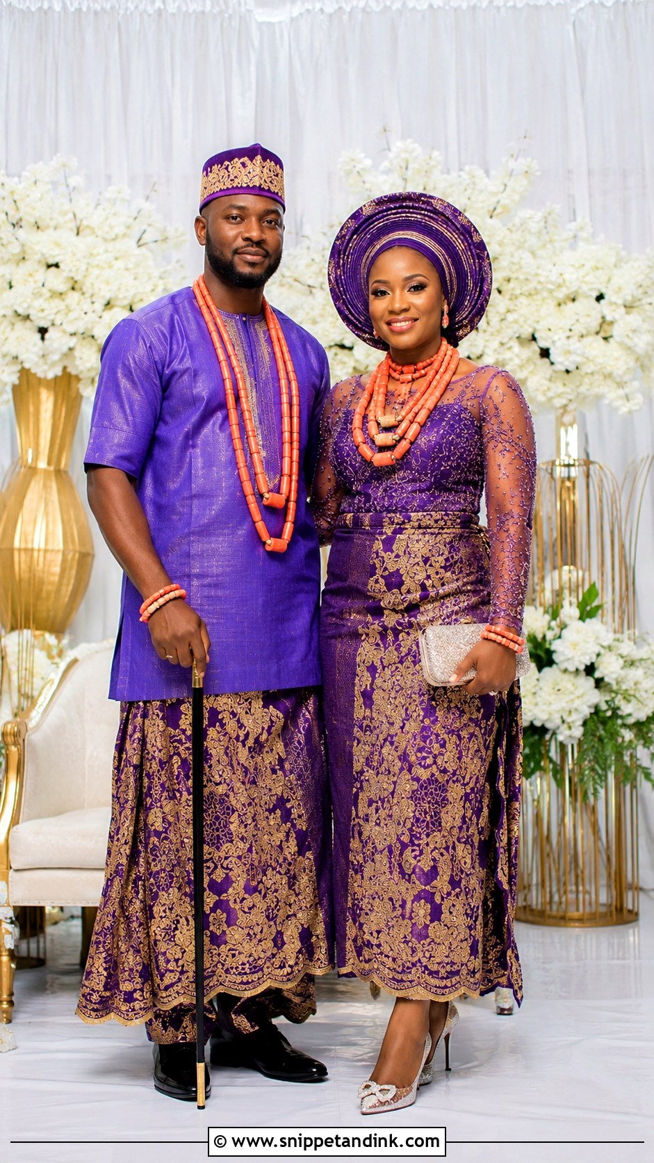 Efik Two Piece Traditional Marriage Attire - Snippet and Ink - 25 Traditional Marriage Attires in Nigeria Ideas
