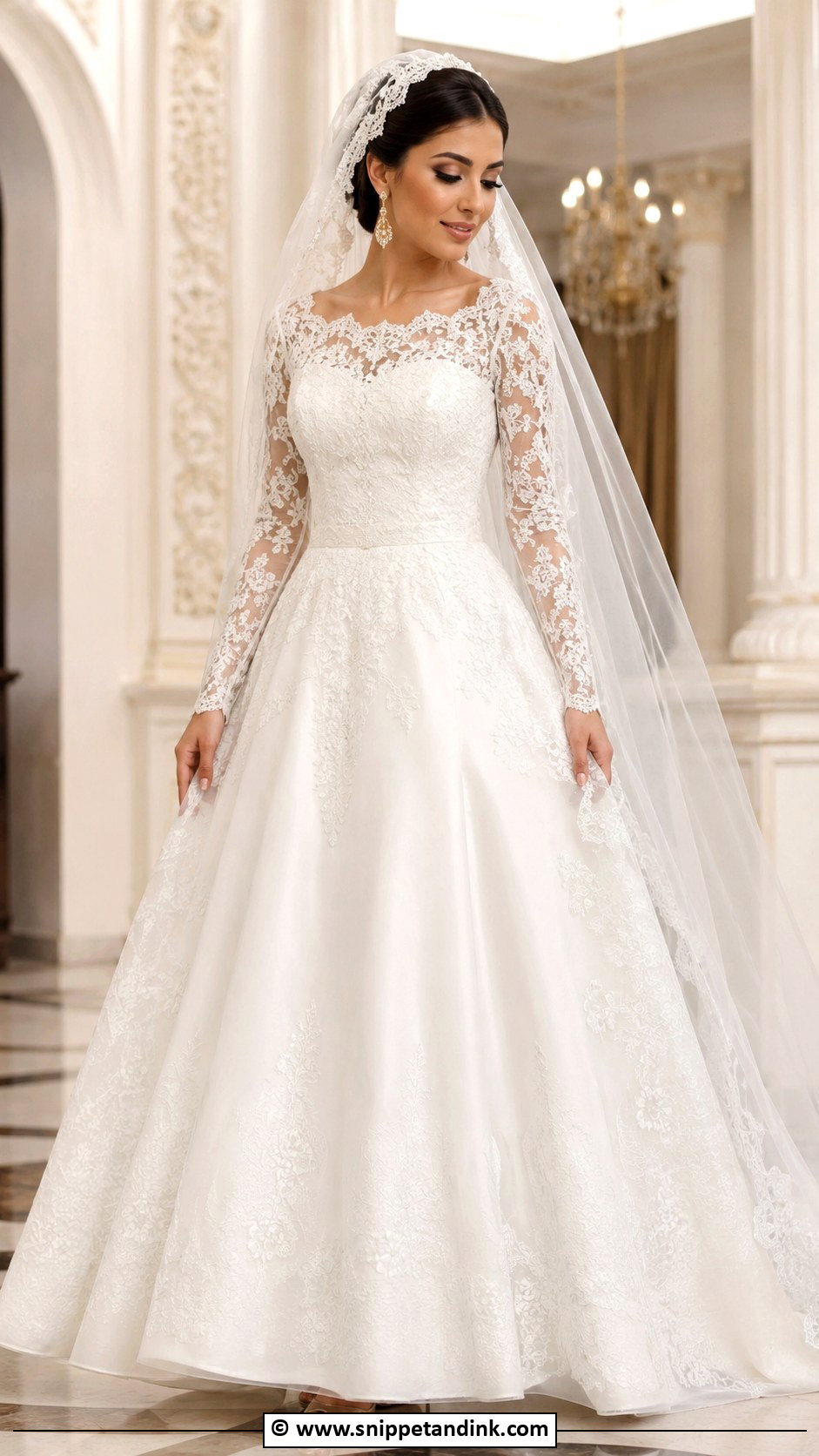 Egyptian Arabic Wedding Dress - Snippet and Ink - 30 Arabic Wedding Dresses