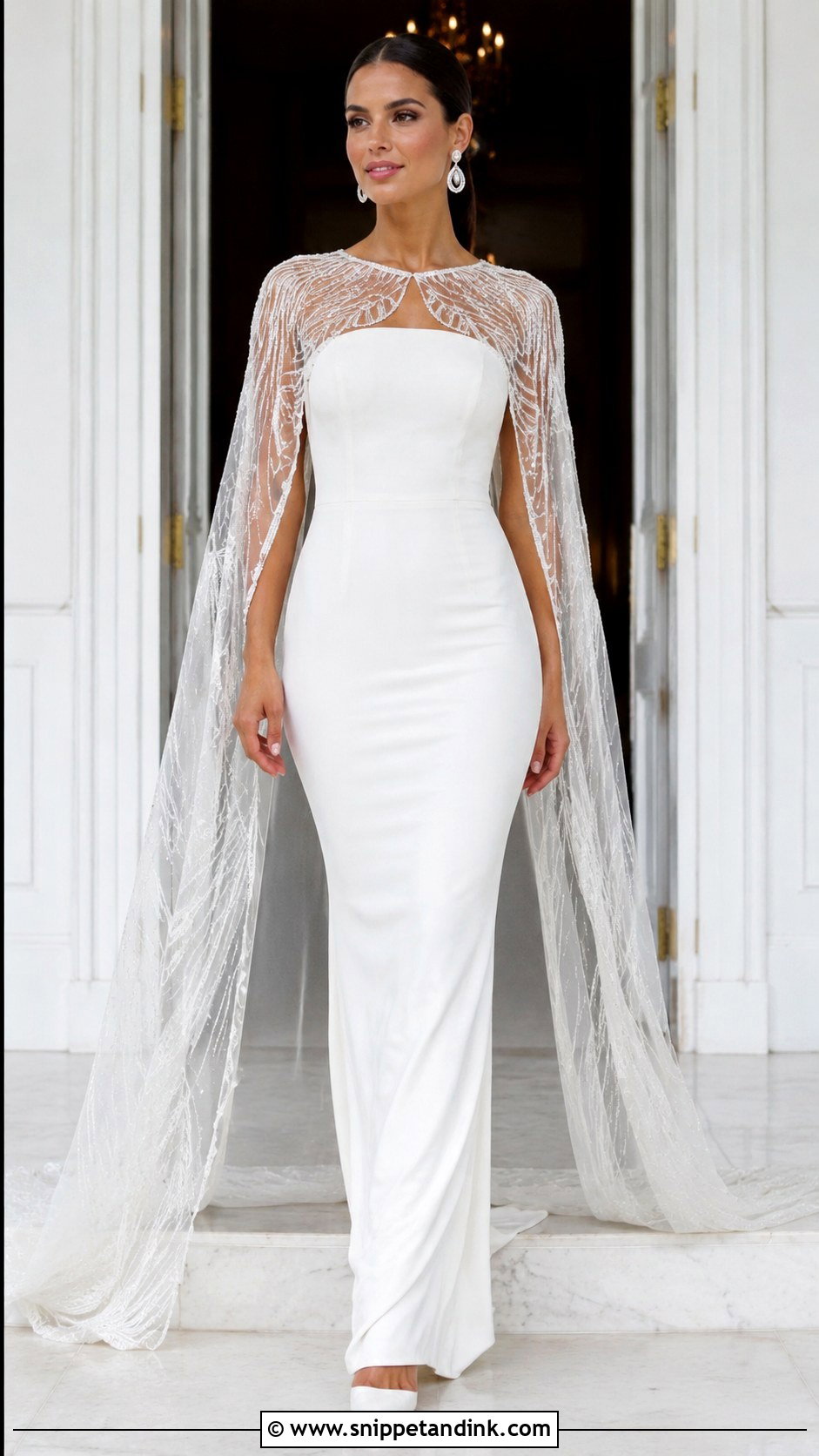 Egyptian Cape Wedding Dress - Snippet and Ink - 25 Egyptian Wedding Dress Ideas