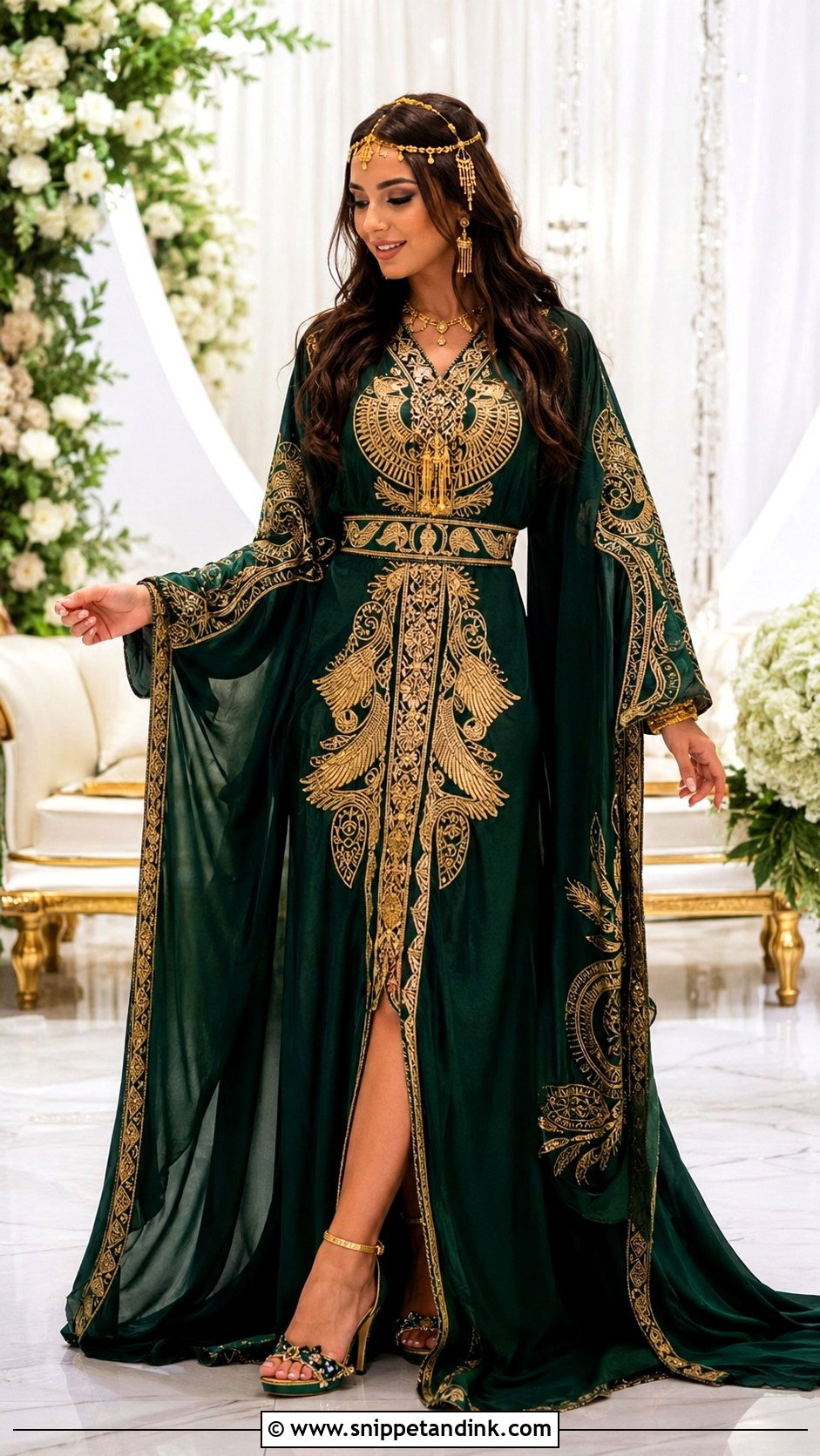 Egyptian Henna Night Wedding Dress - Snippet and Ink - 25 Egyptian Wedding Dress Ideas