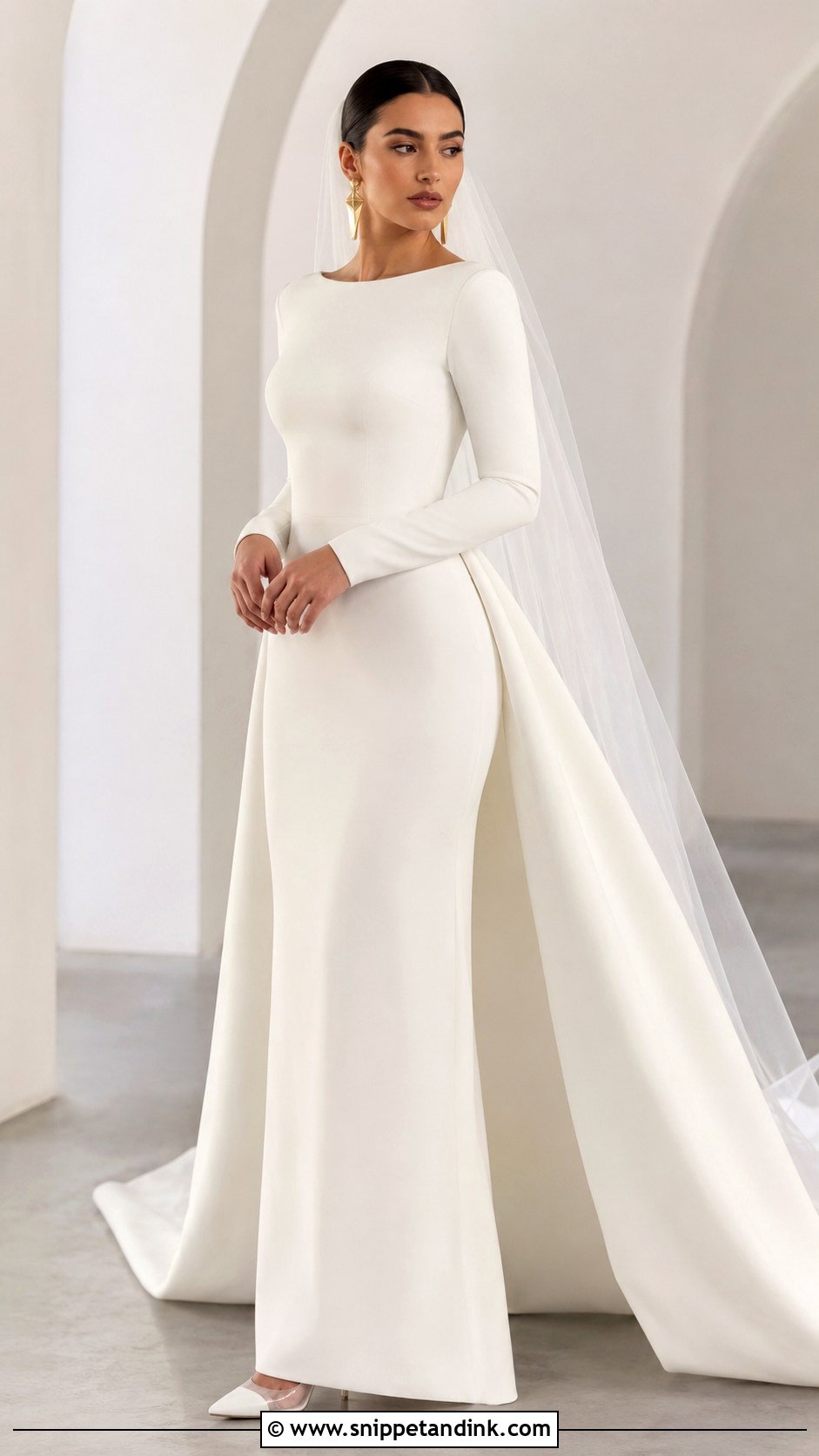 Egyptian Minimal Wedding Dress - Snippet and Ink - 25 Egyptian Wedding Dress Ideas