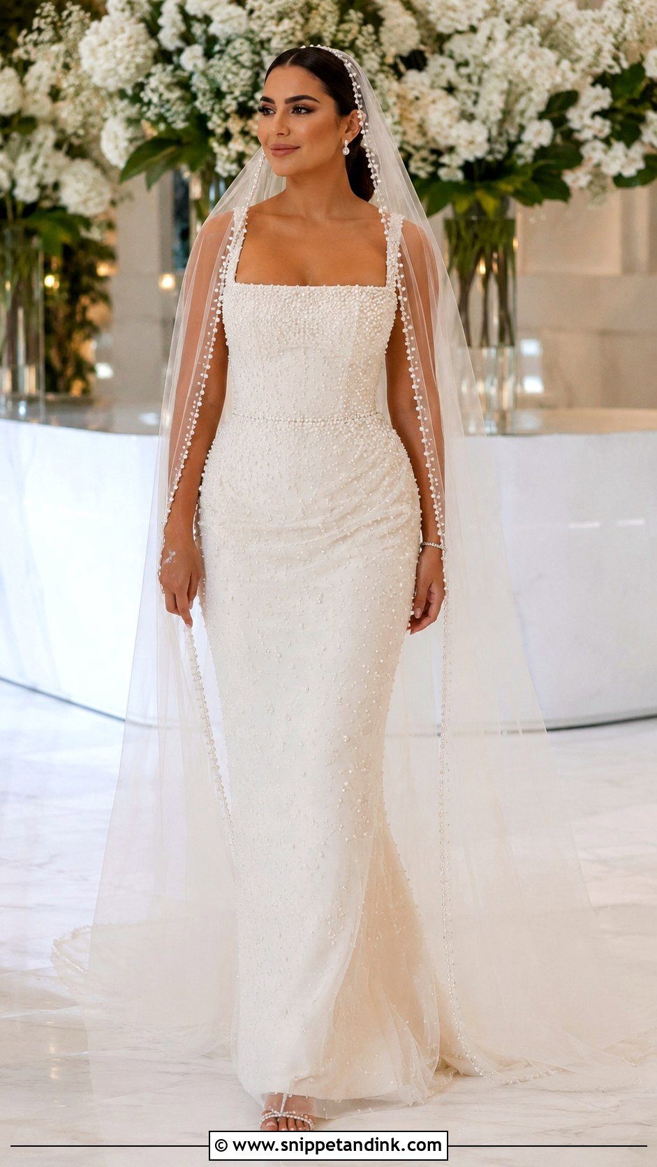 Egyptian Pearl Wedding Dress - Snippet and Ink - 25 Egyptian Wedding Dress Ideas