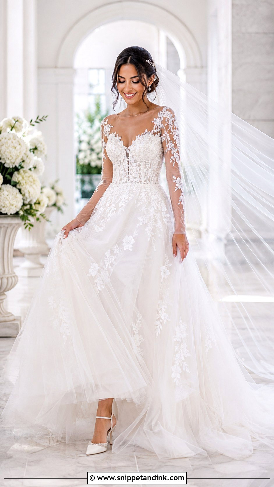 Egyptian Tulle Wedding Dress - Snippet and Ink - 25 Egyptian Wedding Dress Ideas