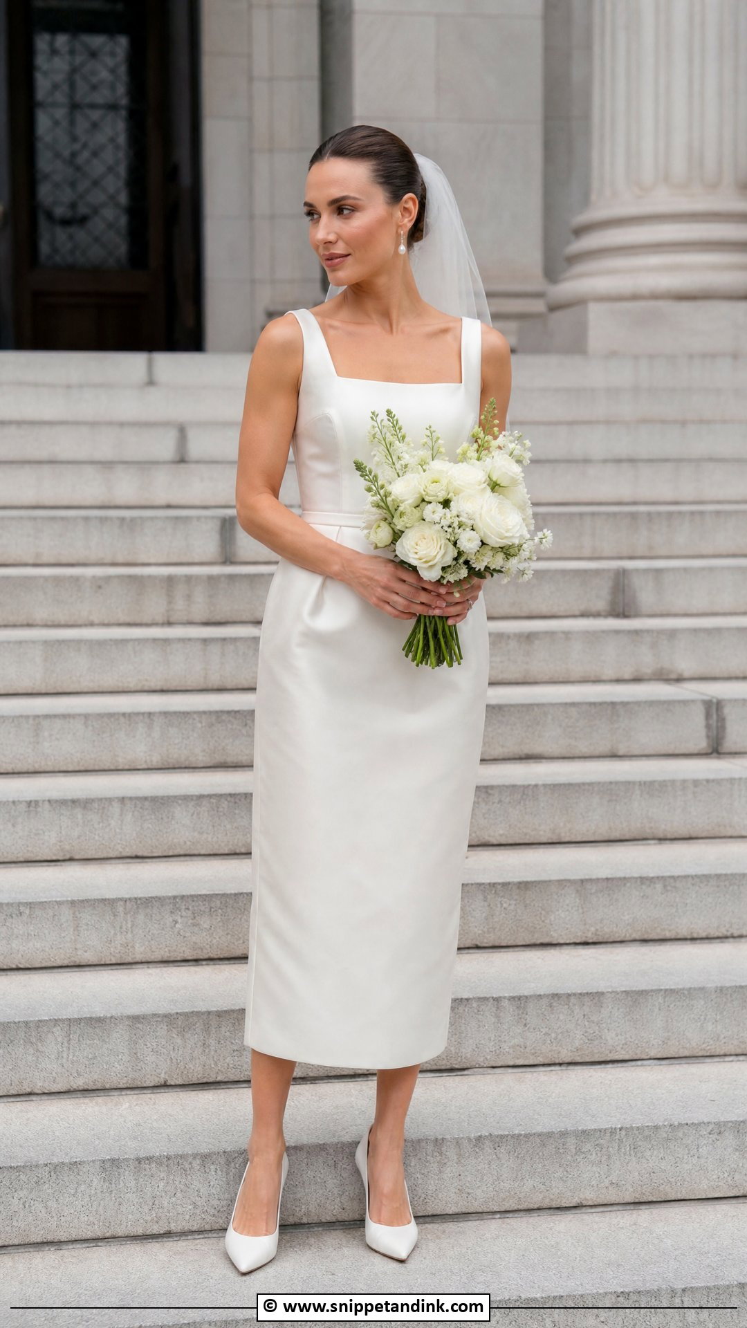 Elegant Courthouse Wedding Dress - Snippet and Ink - 35 Classic Wedding Dress Ideas
