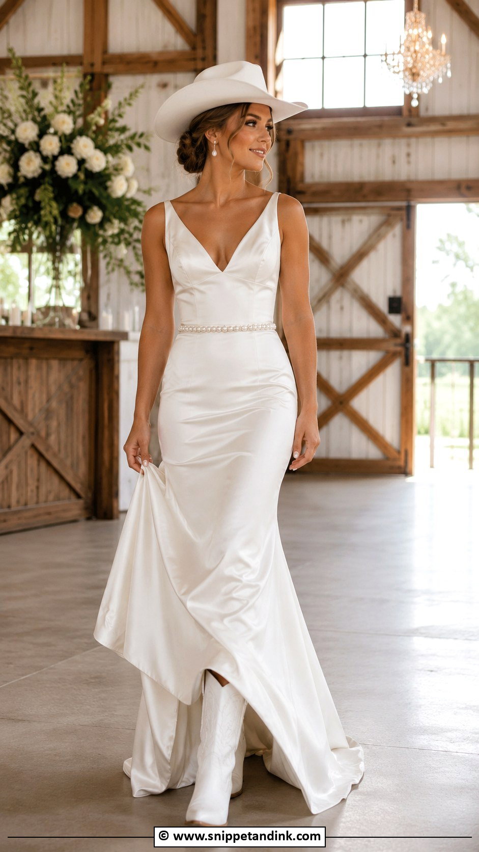 Elegant Cowgirl Wedding Dress - Snippet and Ink - 30 Cowgirl Wedding Dress Ideas