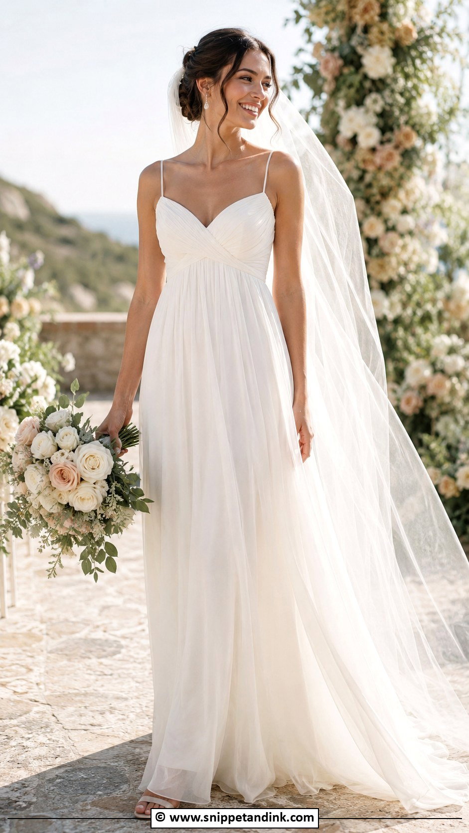 Elegant Empire Waist Wedding Dress - Snippet and Ink - 35 Simple Elegant Wedding Dress Ideas