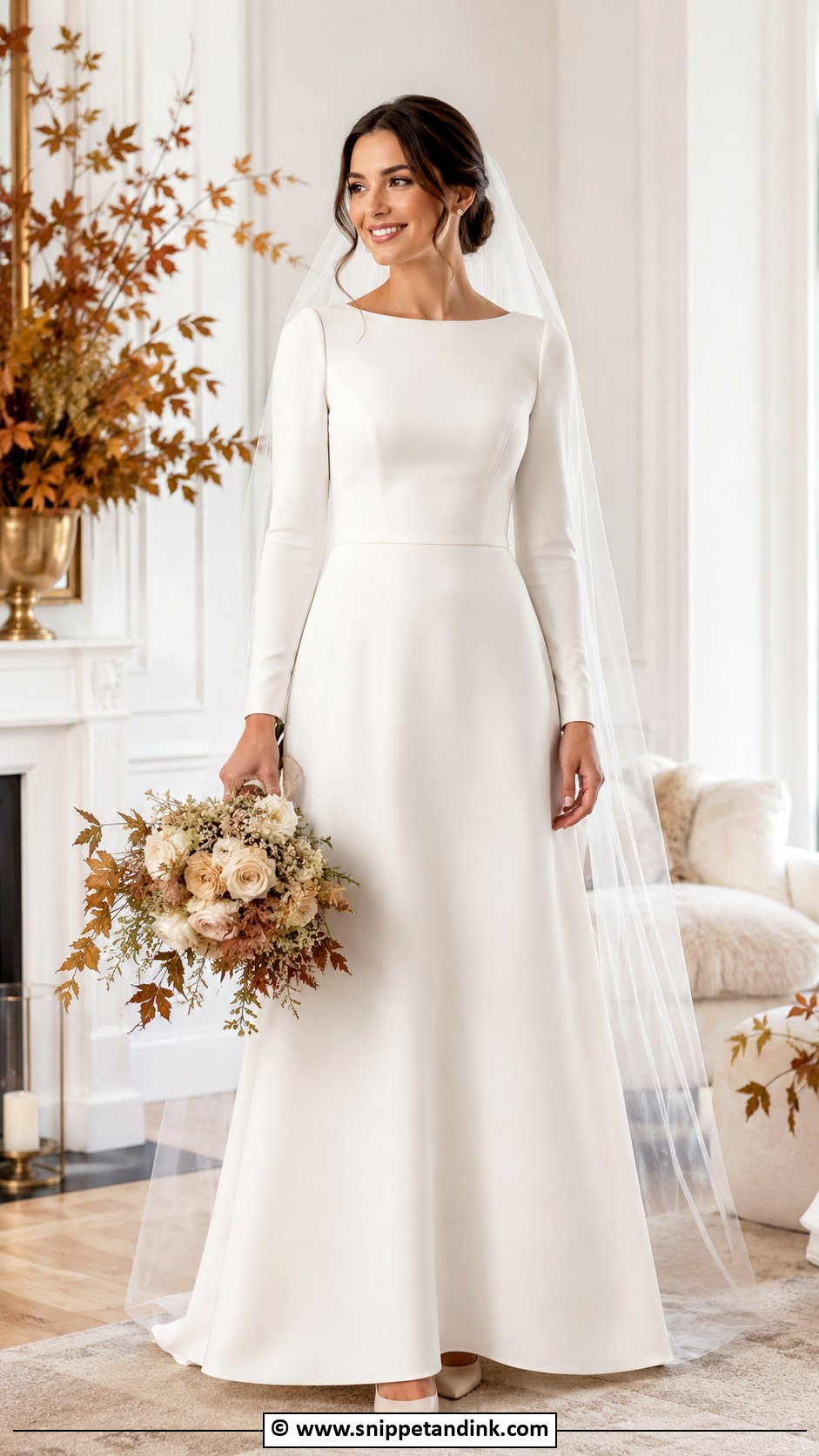 Elegant Long Sleeve Wedding Dress - Snippet and Ink - 35 Simple Elegant Wedding Dress Ideas