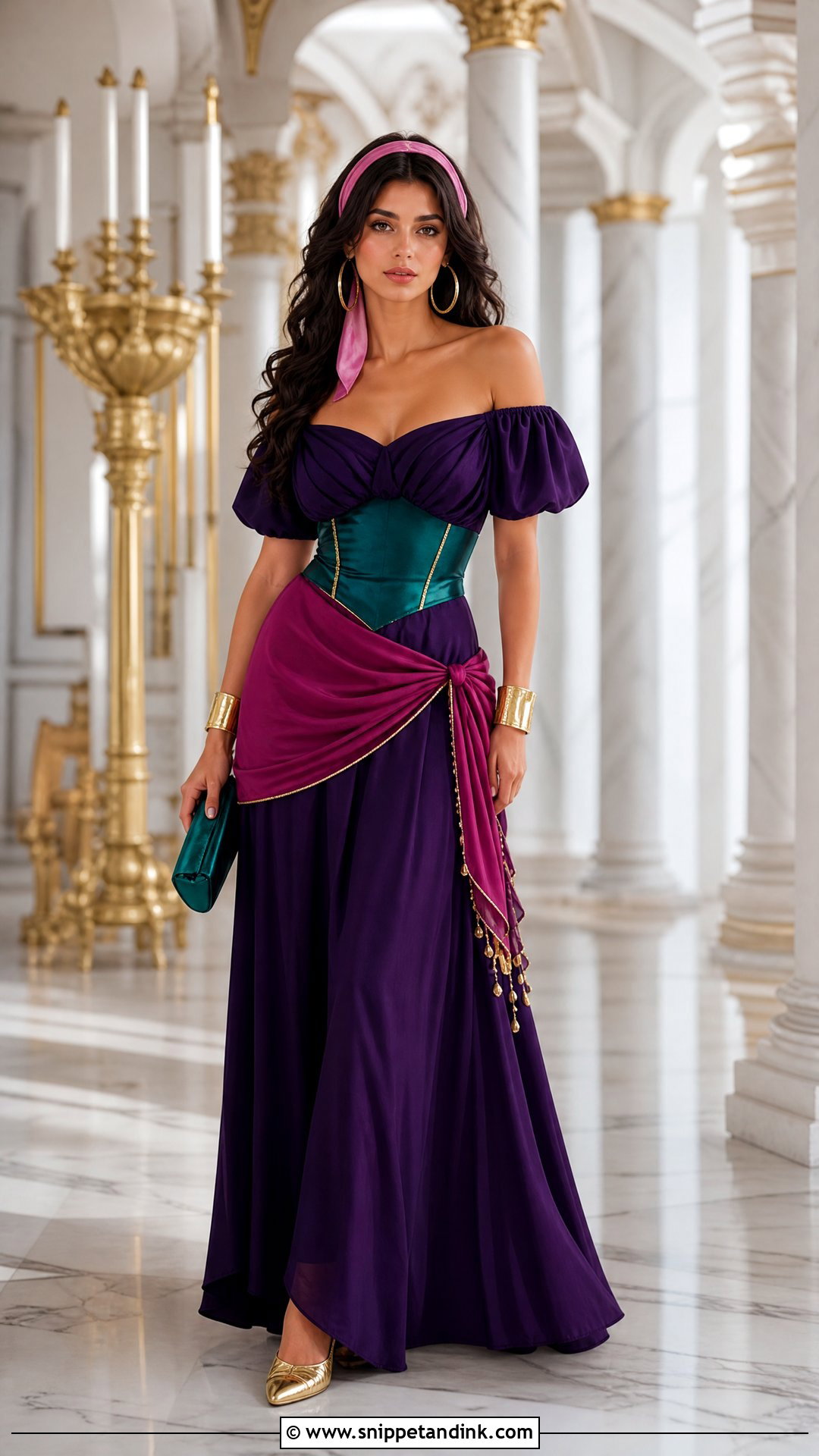 Elegant Princess Esmeralda Gown - Snippet and Ink - 20 Princess Esmeralda Ideas