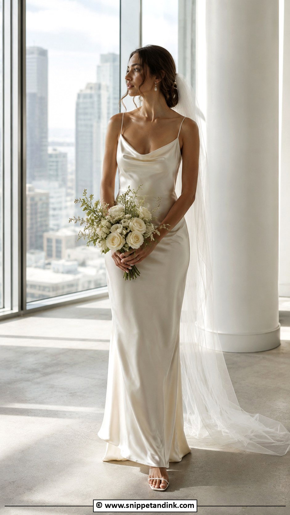 Elegant Satin Slip Wedding Dress - Snippet and Ink - 35 Simple Elegant Wedding Dress Ideas