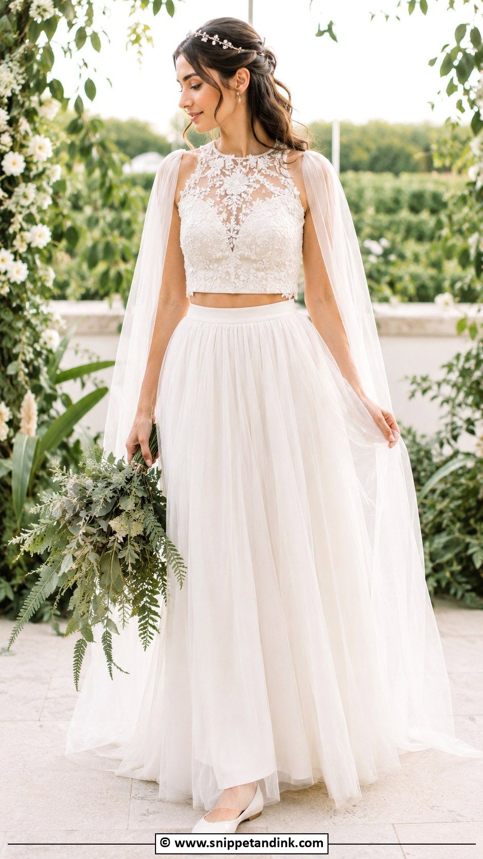 Elf Wedding Dress With A Two Piece Set - Snippet and Ink - 25 Elf Wedding Dress Ideas