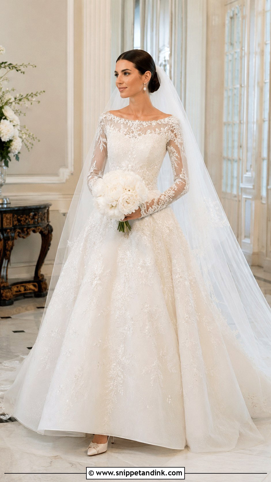 Elie Saab Ballerina Neckline Wedding Dress - Snippet and Ink - 20 Elie Saab Wedding Dresses