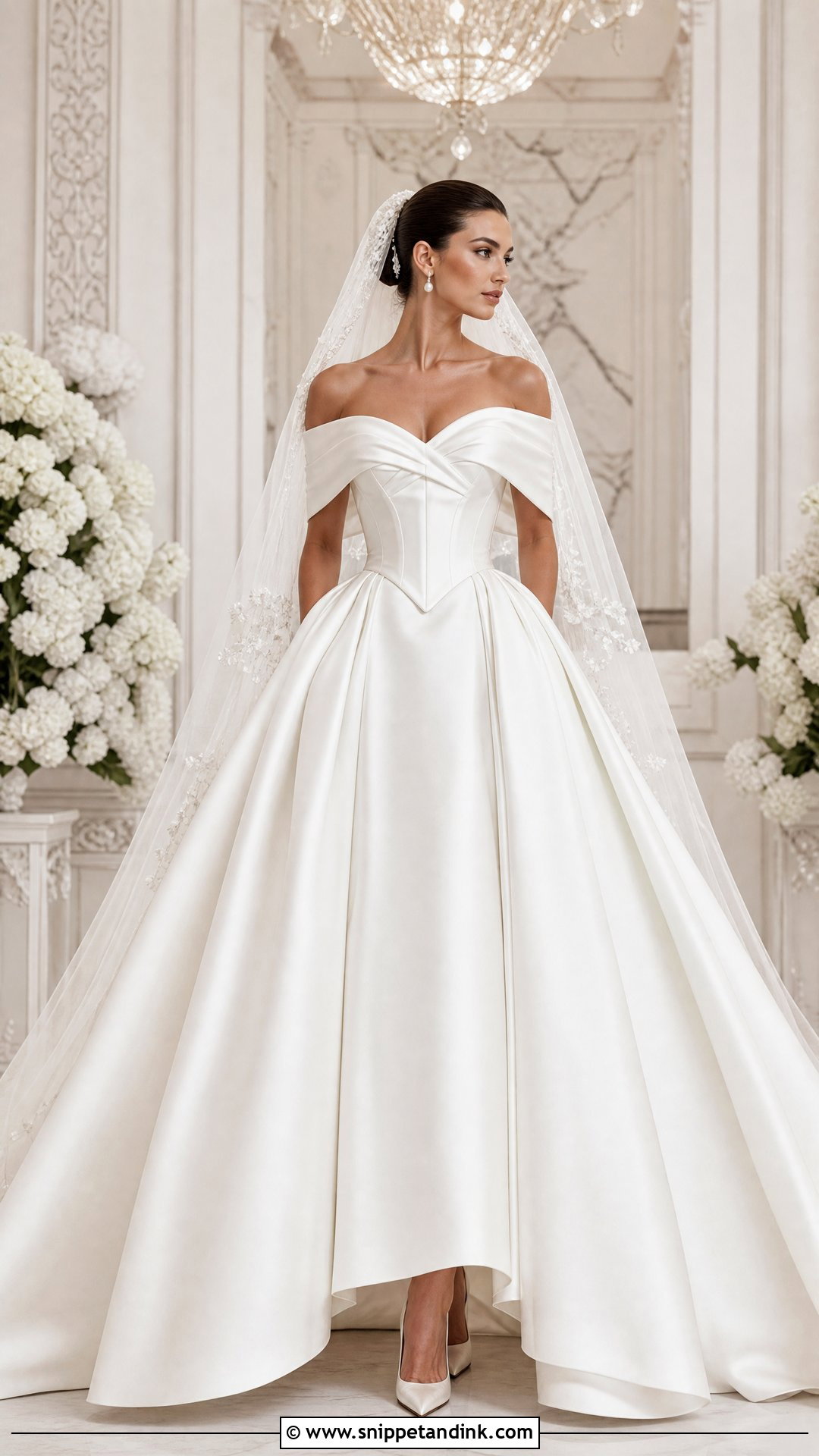 Elie Saab Basque Waist Bridal Look - Snippet and Ink - 25 Eli Saab Bridal Ideas