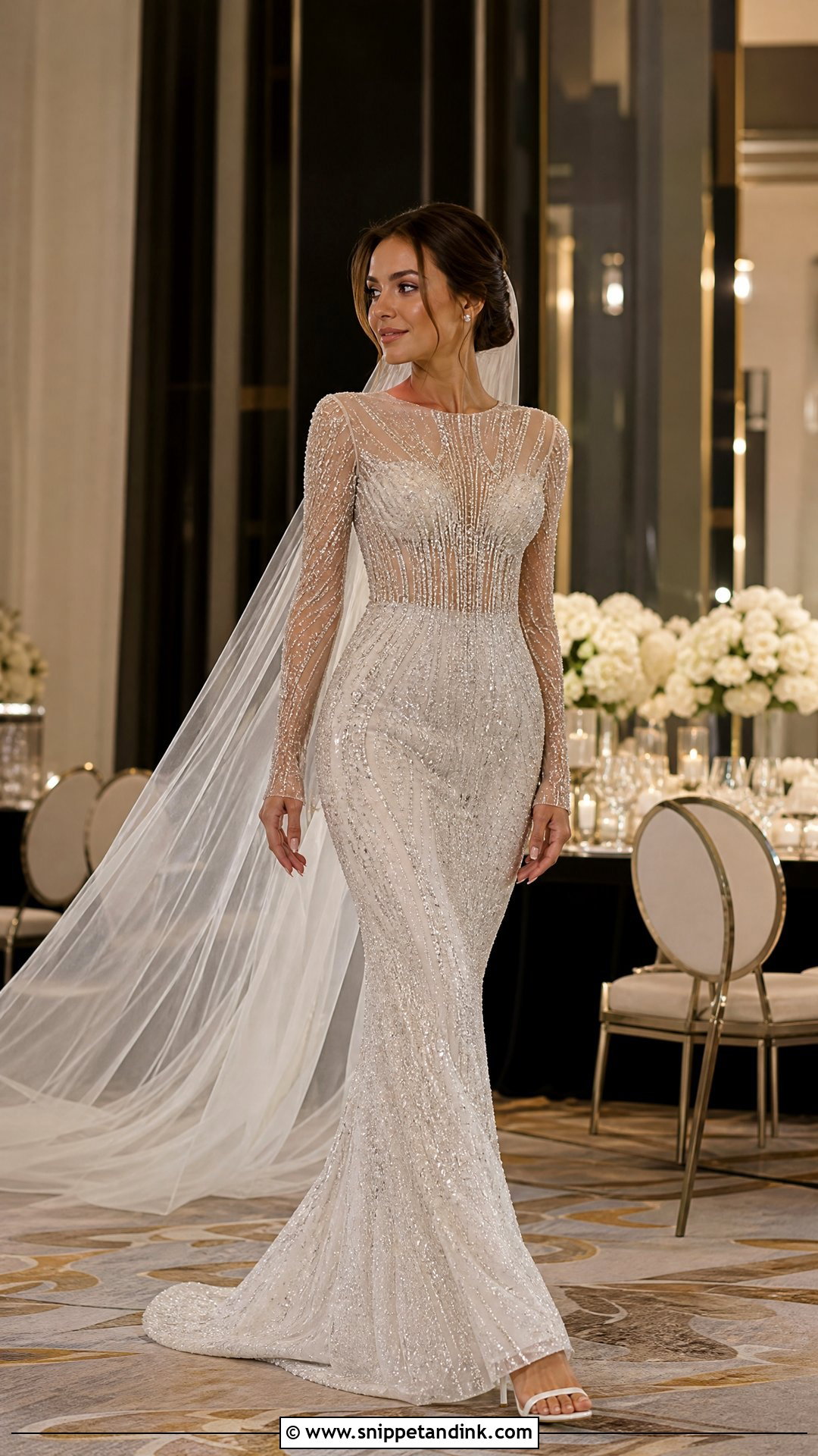 Elie Saab Beaded Bridal Gown Look - Snippet and Ink - 25 Eli Saab Bridal Ideas