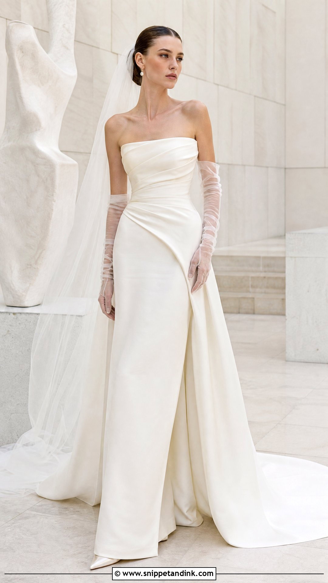 Elie Saab Bridal Look With Gloves - Snippet and Ink - 25 Eli Saab Bridal Ideas