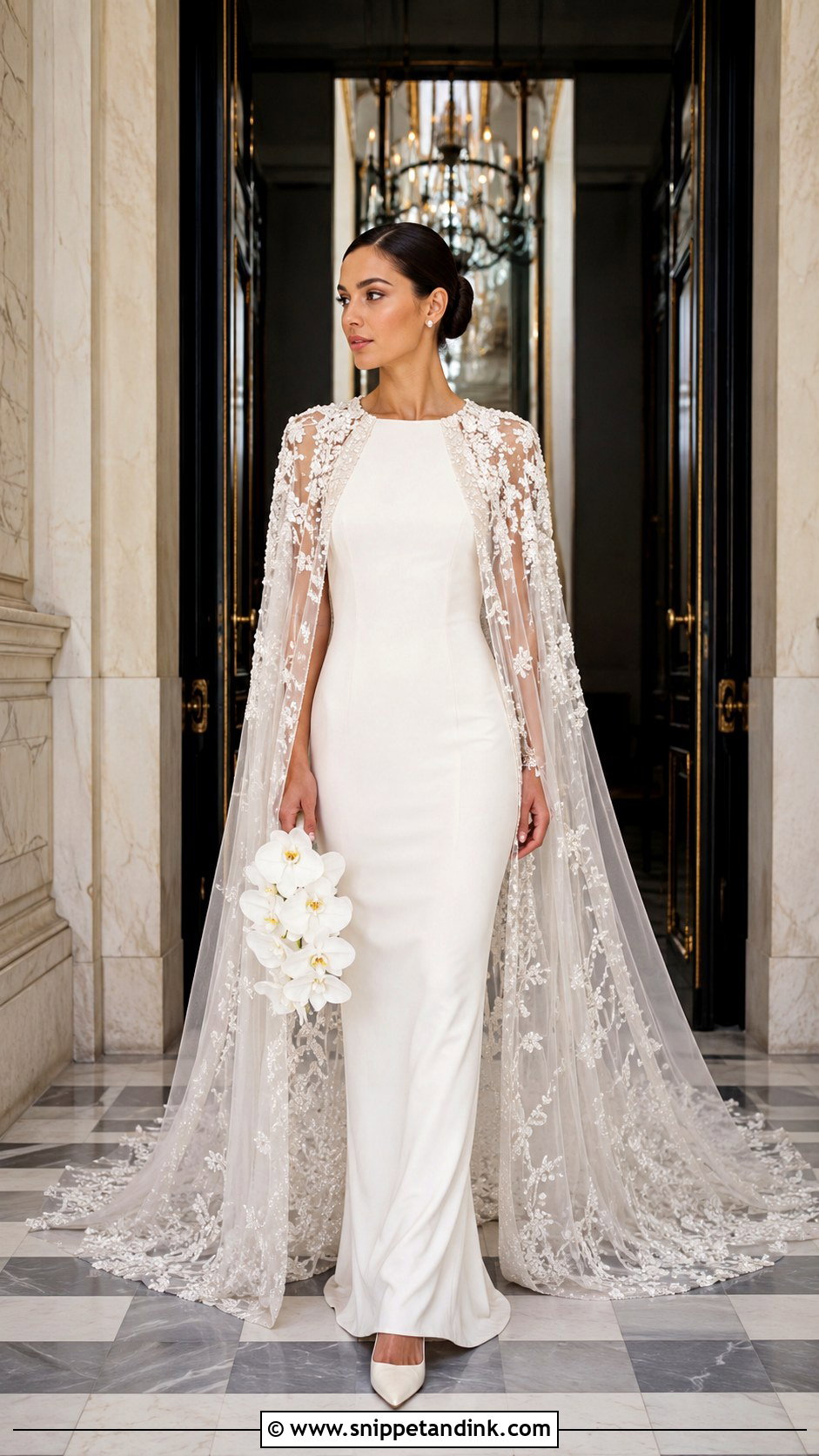 Elie Saab Cape Wedding Dress - Snippet and Ink - 20 Ellie Saab Wedding Dresses