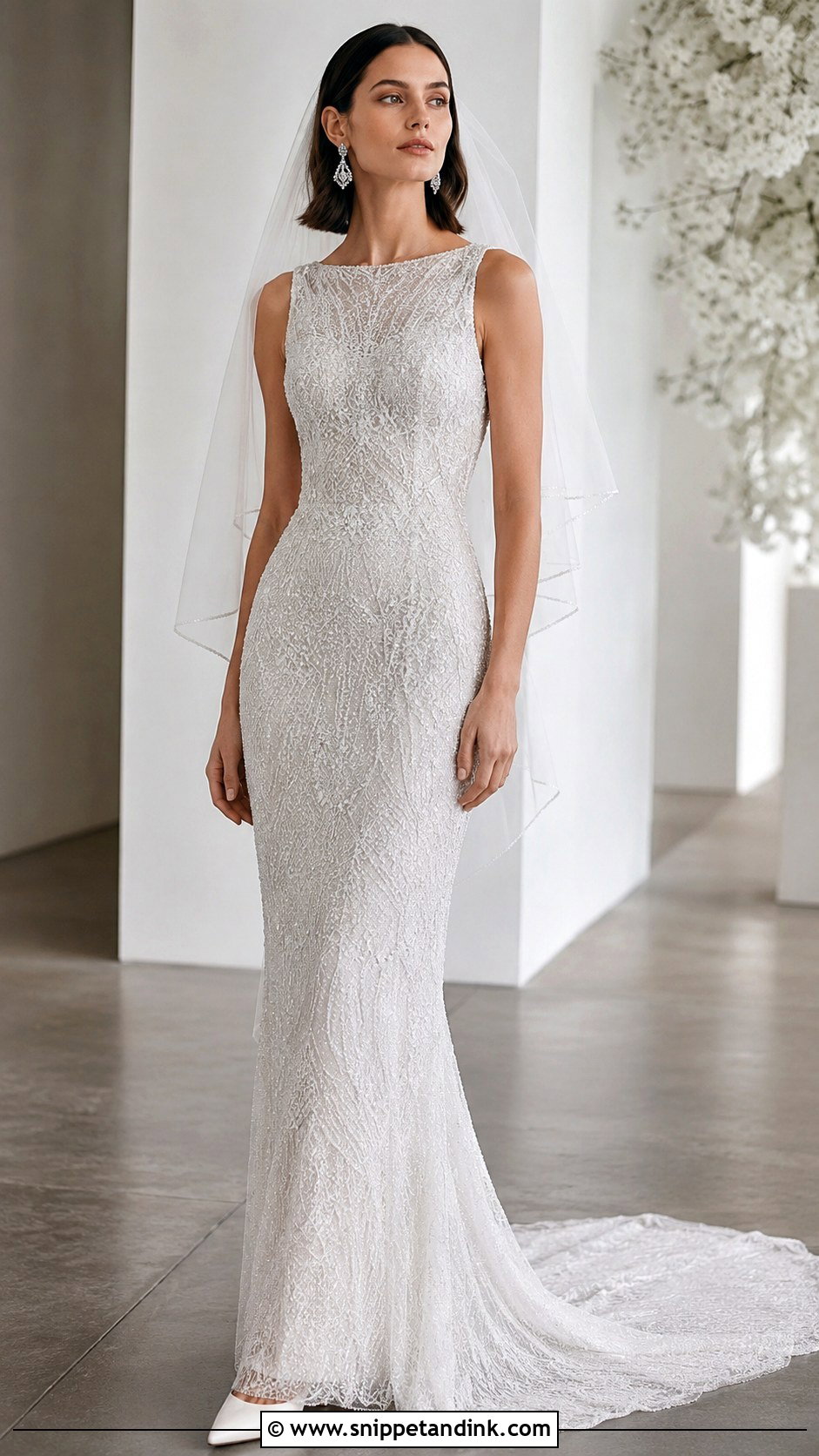 Elie Saab Column Wedding Dress - Snippet and Ink - 20 Elle Saab Wedding Dresses