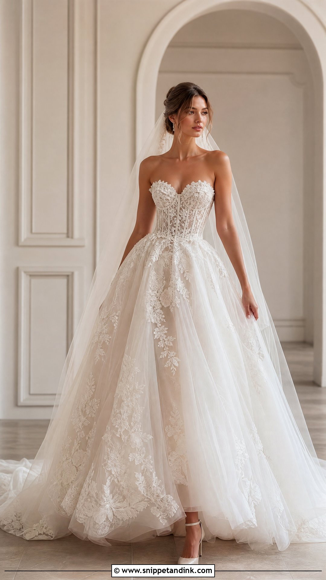 Elie Saab Corset Bodice Bridal Look - Snippet and Ink - 25 Eli Saab Bridal Ideas