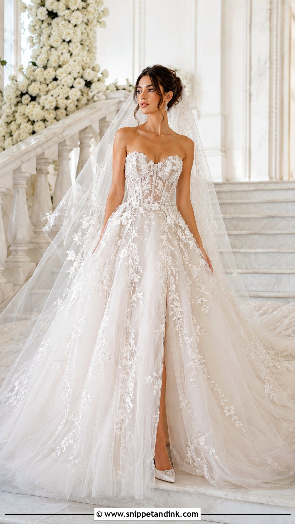 Elie Saab Corset Bodice Wedding Dress - Snippet and Ink - 20 Elle Saab Wedding Dresses