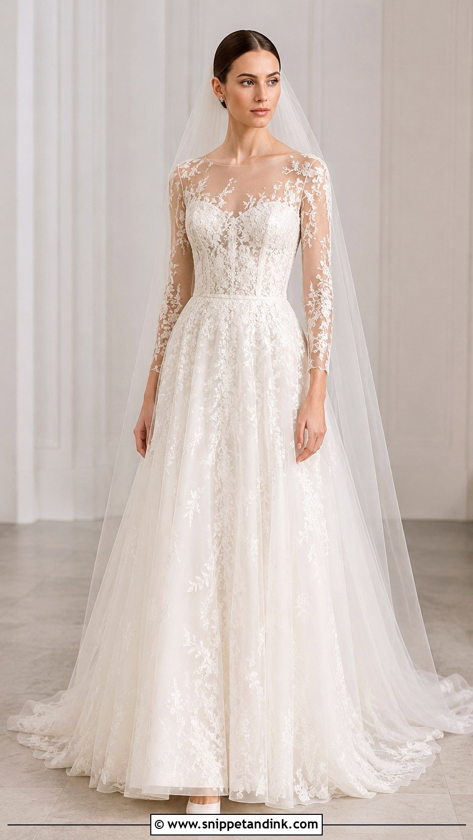 Elie Saab Drop Waist Wedding Dress - Snippet and Ink - 30 Elie Saab Wedding Dress Ideas