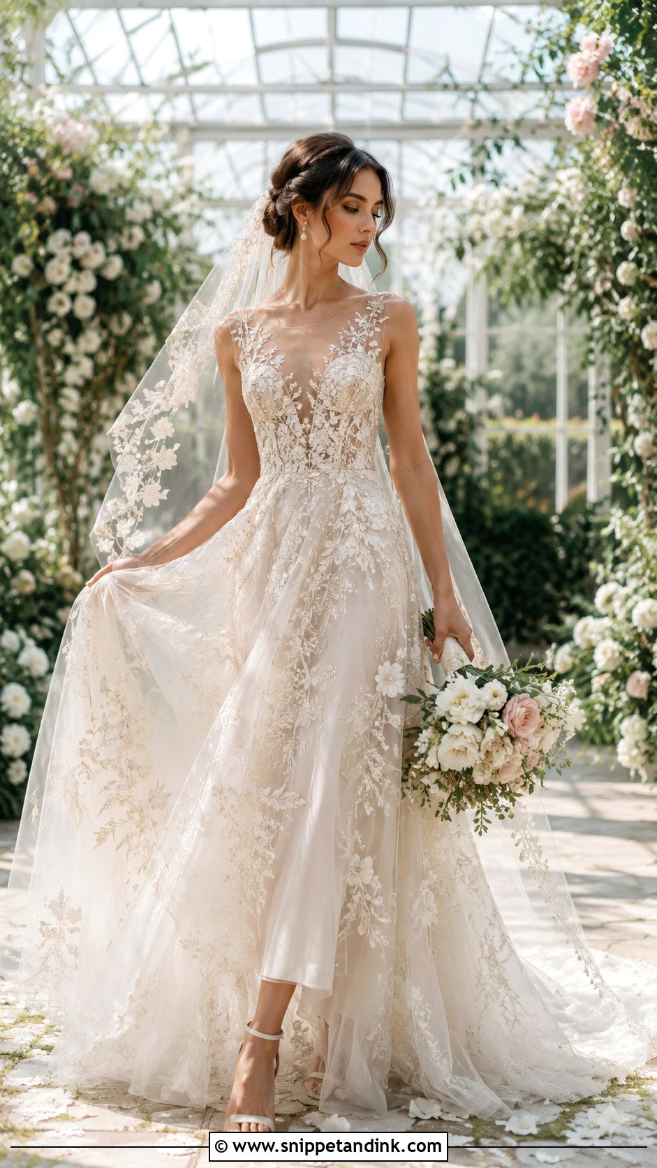 Elie Saab Floral Embroidered Wedding Dress - Snippet and Ink - 20 Elle Saab Wedding Dresses