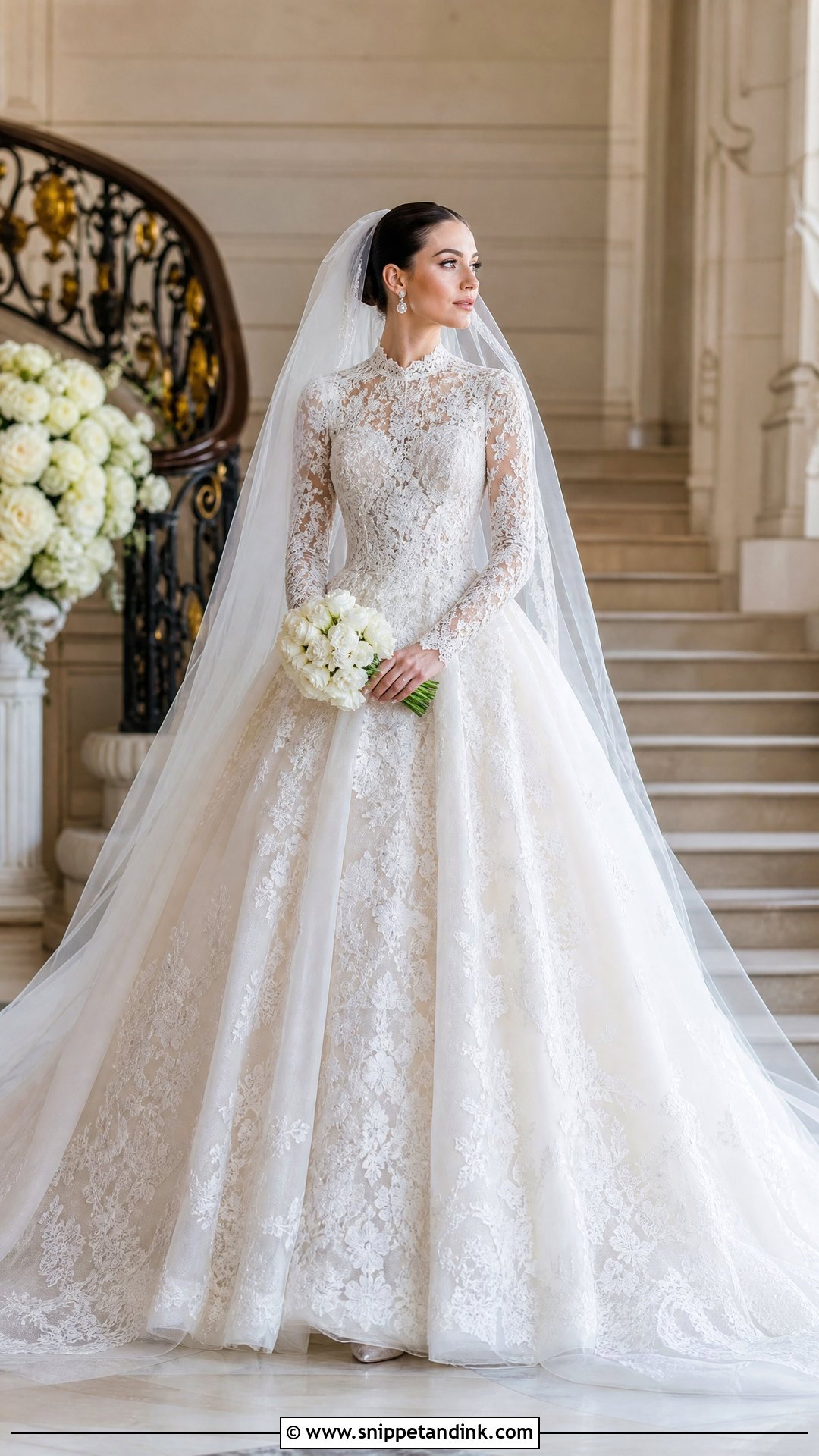Elie Saab Lace Ball Gown Bridal Look - Snippet and Ink - 25 Eli Saab Bridal Ideas