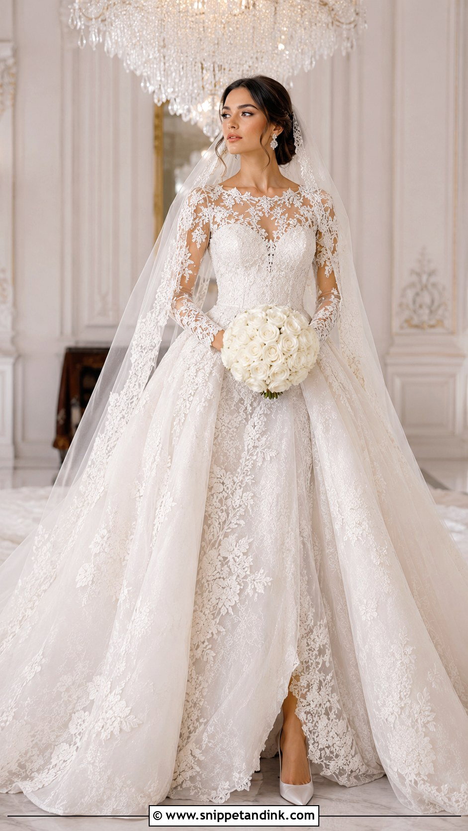 Elie Saab Lace Ball Gown Wedding Dress - Snippet and Ink - 20 Elie Saab Wedding Dresses
