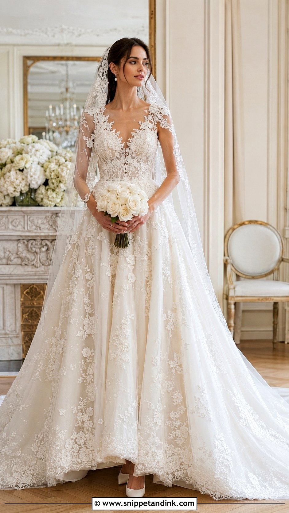 Elie Saab Lace Ball Gown Wedding Dress - Snippet and Ink - 20 Ellie Saab Wedding Dresses