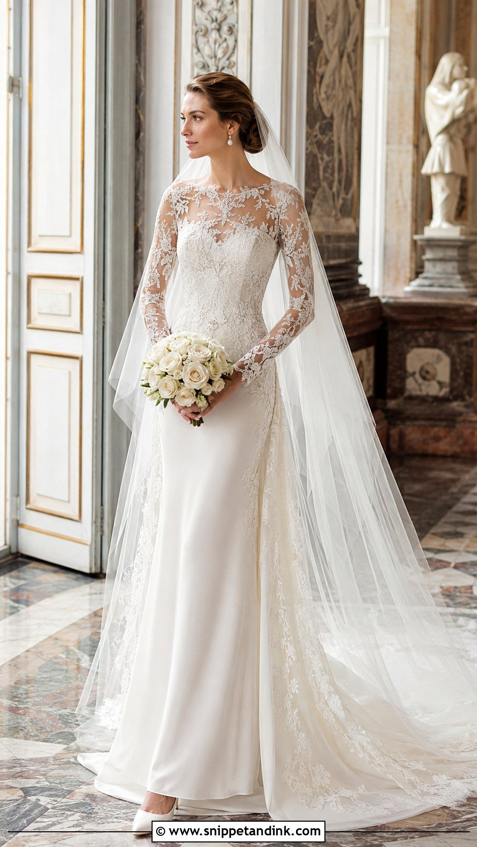 Elie Saab Long Sleeve Lace Wedding Dress - Snippet and Ink - 20 Elie Saab Wedding Dresses