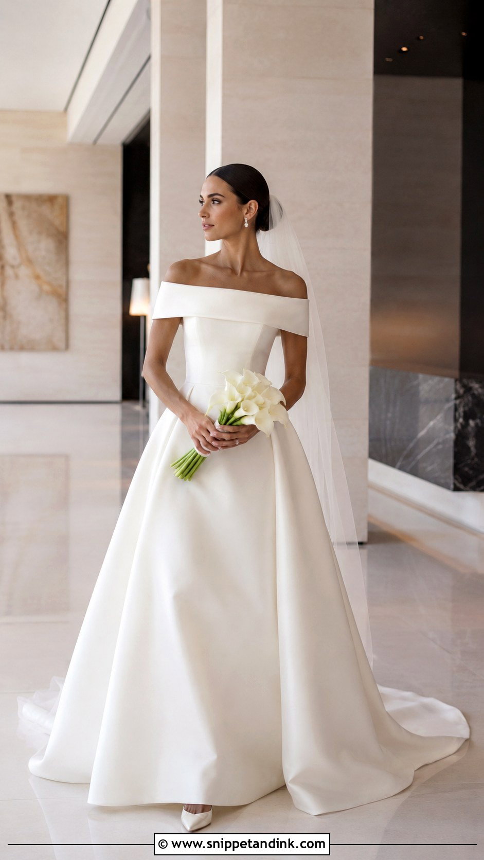 Elie Saab Minimalist Mikado Wedding Dress - Snippet and Ink - 20 Elie Saab Wedding Dresses