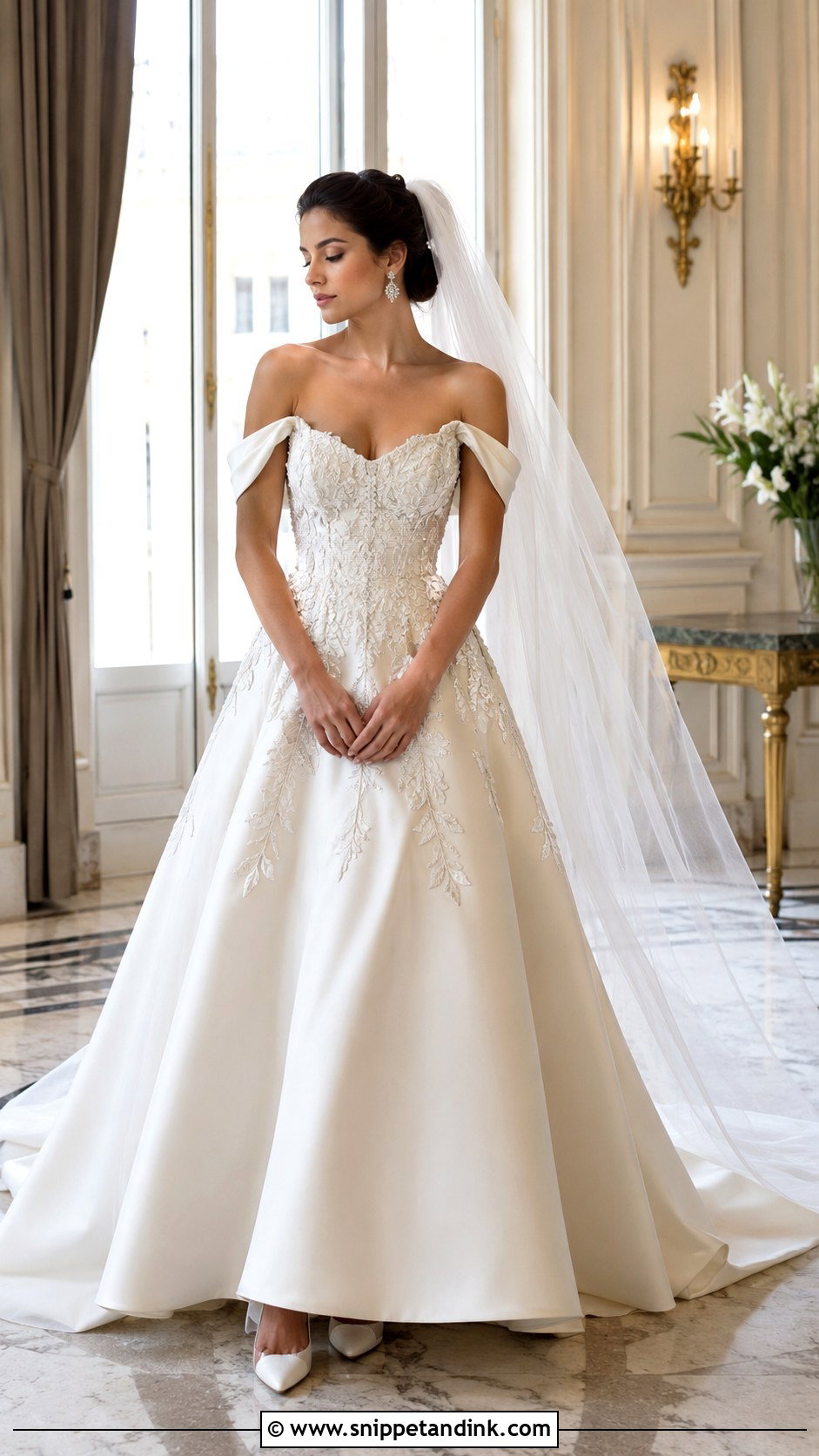 Elie Saab Off Shoulder Wedding Dress - Snippet and Ink - 20 Elle Saab Wedding Dresses