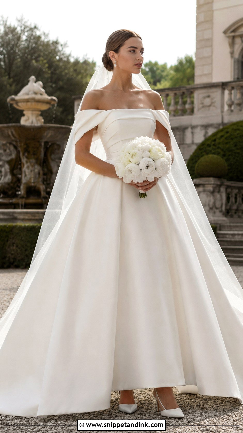 Elie Saab Off Shoulder Wedding Dress - Snippet and Ink - 20 Ellie Saab Wedding Dresses