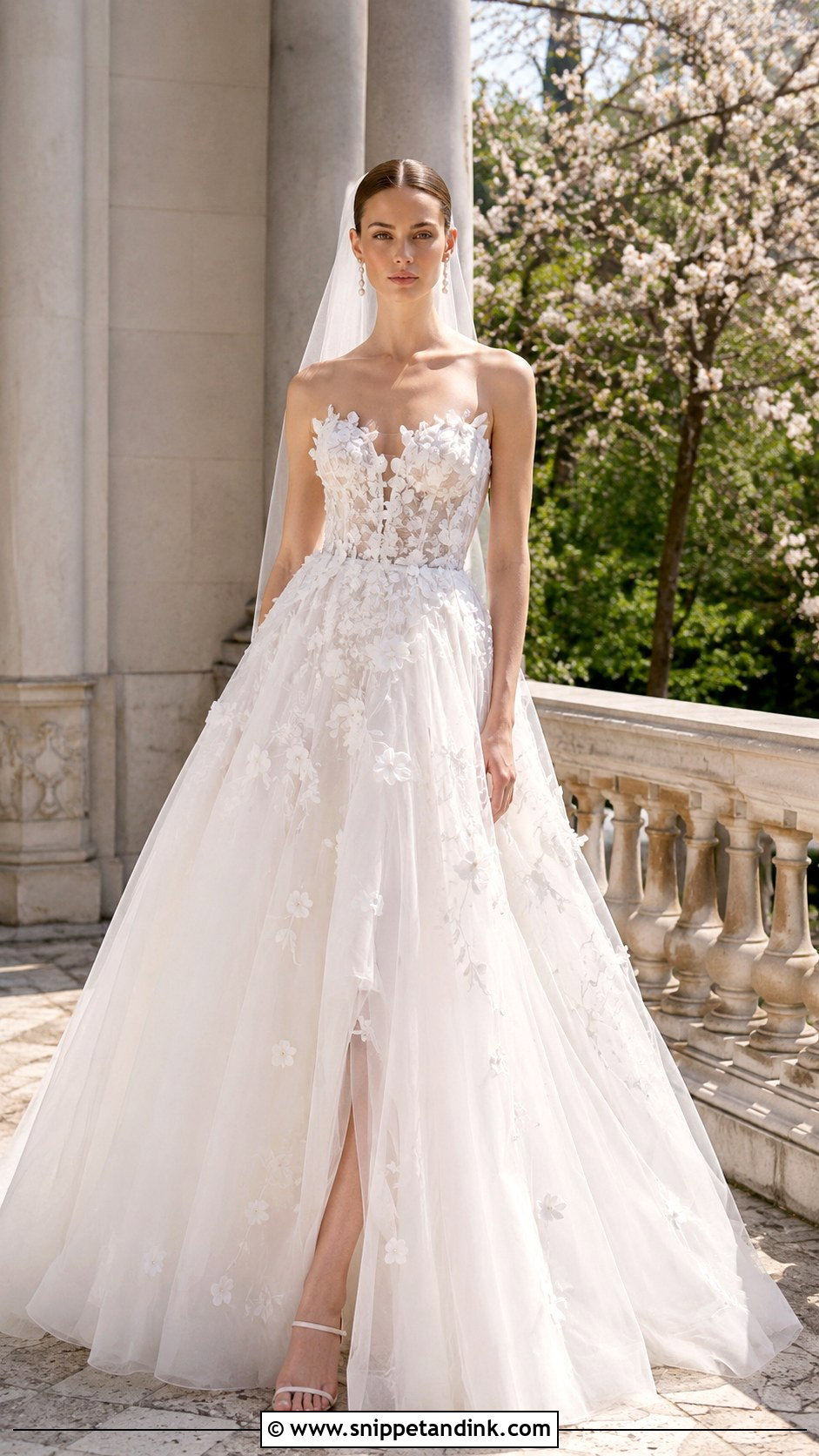 Elie Saab Organza Wedding Dress - Snippet and Ink - 30 Elie Saab Wedding Dress Ideas