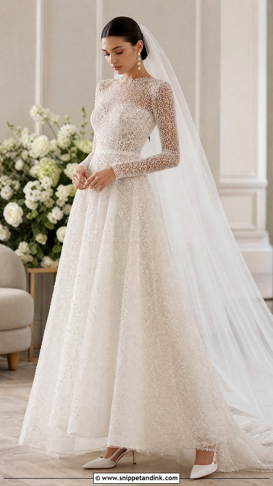Elie Saab Pearl Bridal Dress Look - Snippet and Ink - 25 Eli Saab Bridal Ideas