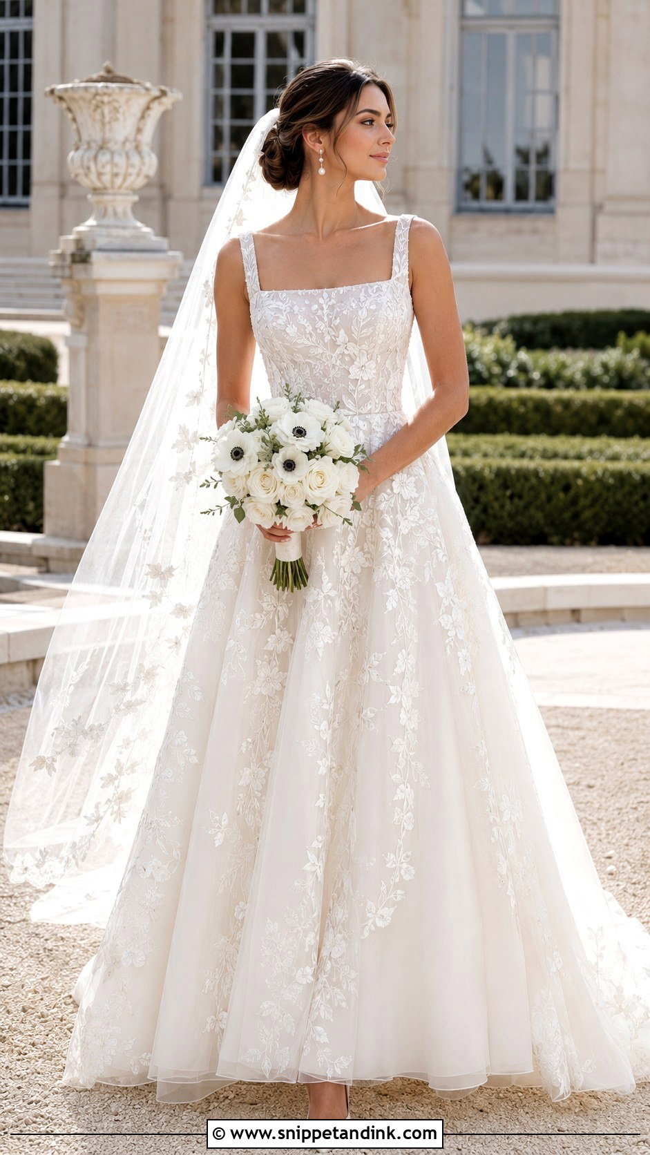 Elie Saab Square Neck Wedding Dress - Snippet and Ink - 20 Elie Saab Wedding Dresses